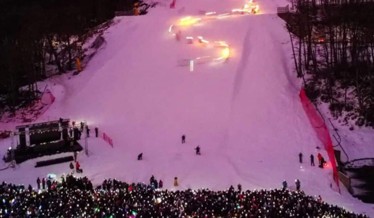 Bajada de antorchas en Ushuaia